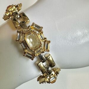 Ann Taylor Gold Tone Crystal Bracelet